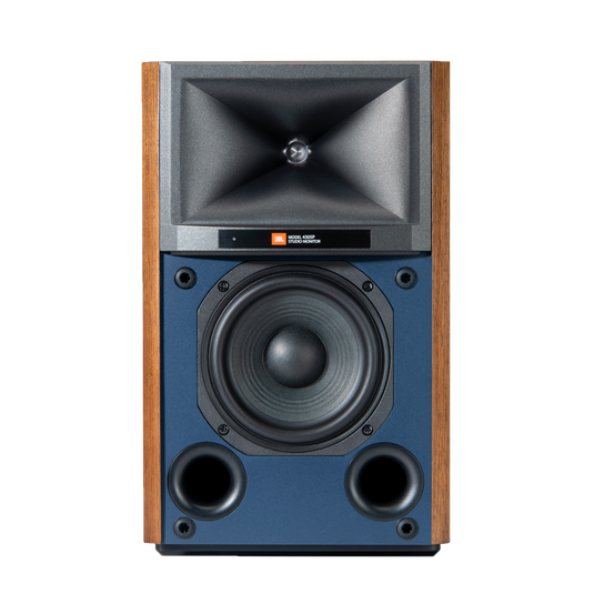 4305P Studio Monitor - Natural Walnut - Powered Bookshelf Loudspeaker System - Front image number null